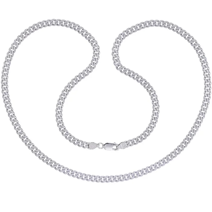 Link 24″ Chain in 18K White Gold
