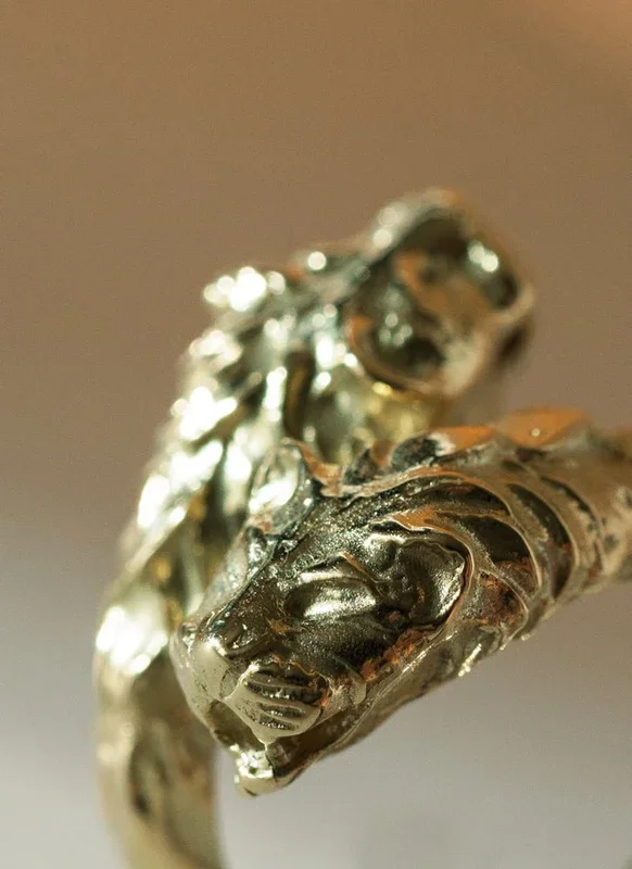 Lioness ring 14k gold