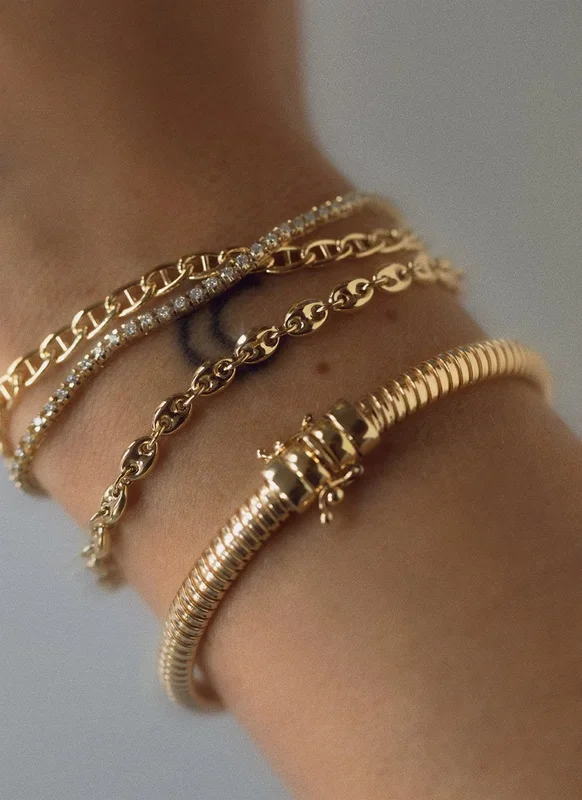 Lola tennisarmband diamant 14k goud