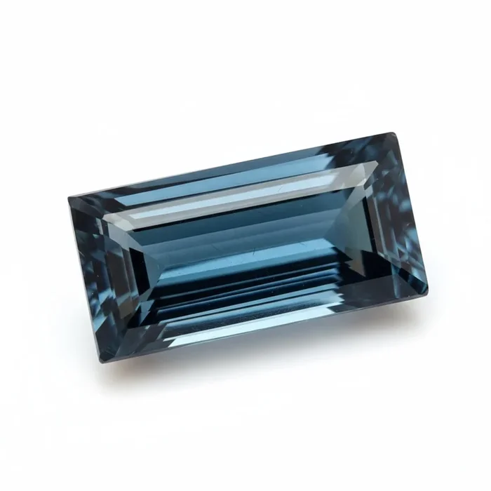 London Blue topaz 10PC Tiny 2.5×5 MM Baguette Faceted Blue Fine Semi Precious Loose Gemstone
