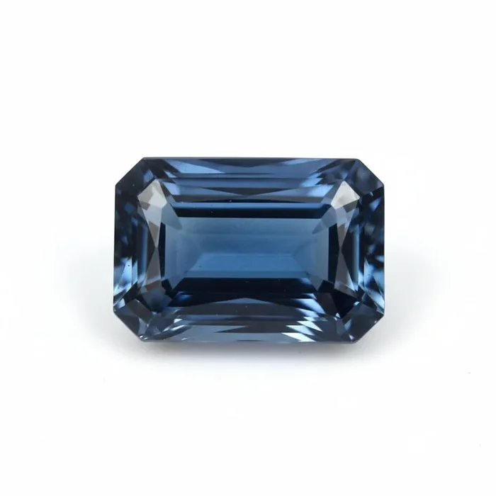 London Blue topaz 1PC Medium 7×10 MM Emerald Faceted Blue Luster Semi Precious Loose Gems