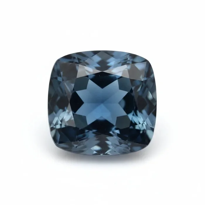 London Blue topaz 1PC Small 7×7 MM Cushion Faceted Blue Splendid Semi Precious Loose Gemstone