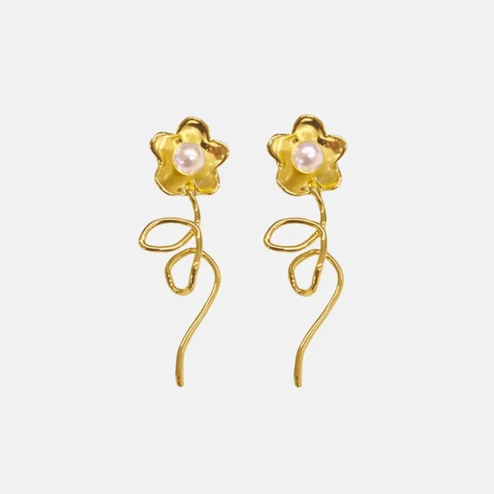 Long Daisy Earrings