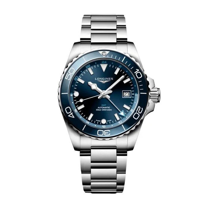 Longines Hydroconquest GMT Auto 41 mm Watch L3.790.4.96.6 – Lepage