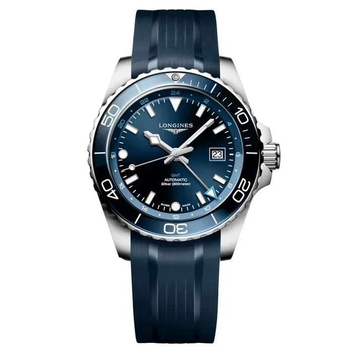 Longines Hydroconquest GMT Auto 43 mm Watch L3.890.4.96.9 – Lepage