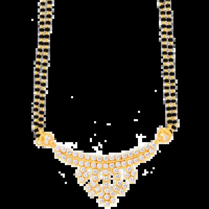 Lovely Mangalsutra With Gemstones in 22K Gold