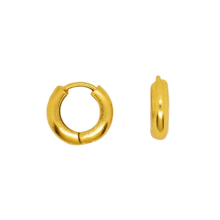 Low Profile Clicker Huggies in Gold – Narrow | Available to Ship January 7, 2026