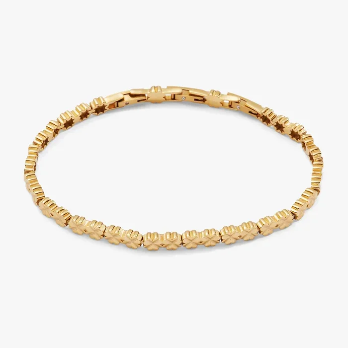 Lucky Clover Charm Tennis Bracelet