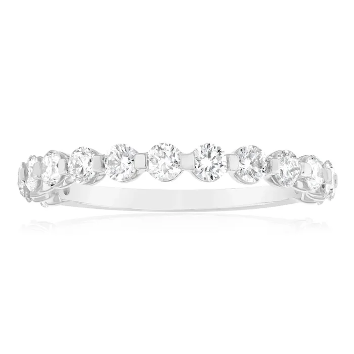 Luminesce Lab Grown 9ct White Gold 1 Carat Diamond Eternity Ring