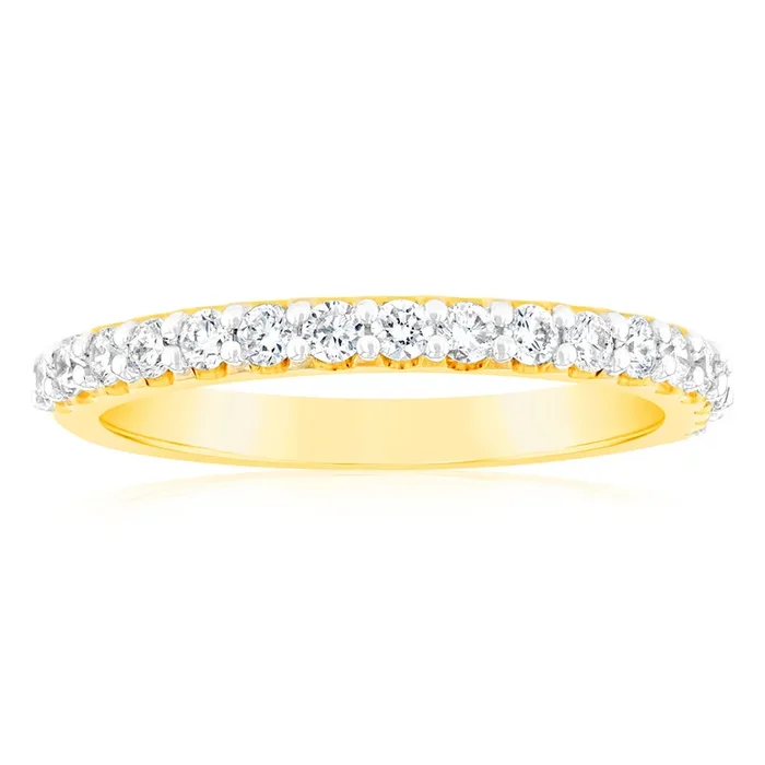 Luminesce Lab Grown Diamond 1/3 Carat Wedding Band 14ct Yellow Gold