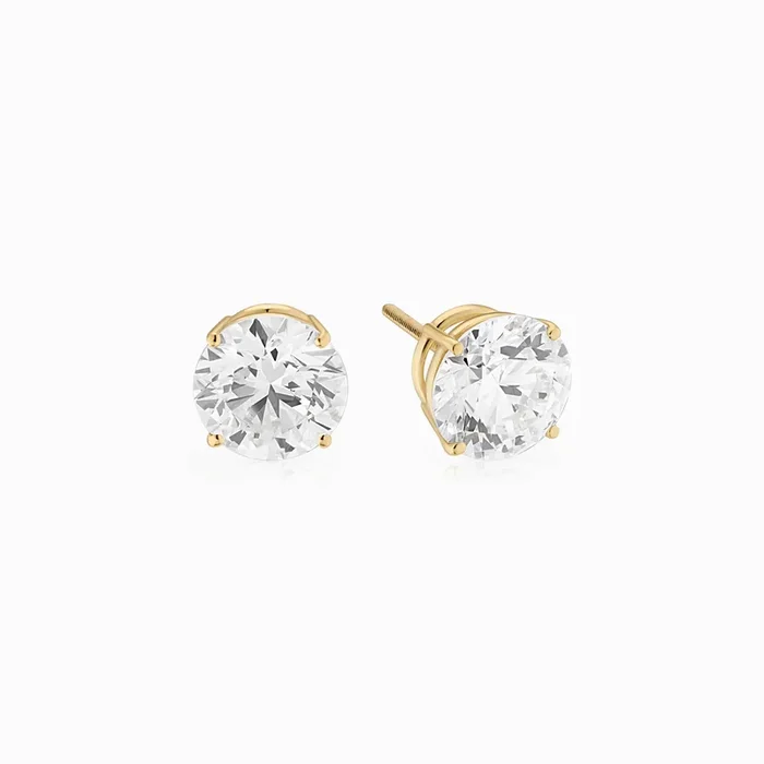 Luminous Lab Diamond Statement Studs