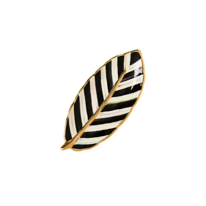 MacKenzie-Childs Courtly Stripe Feather Dish