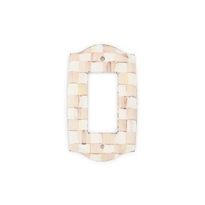 MacKenzie-Childs Mocha Check Switch Plates