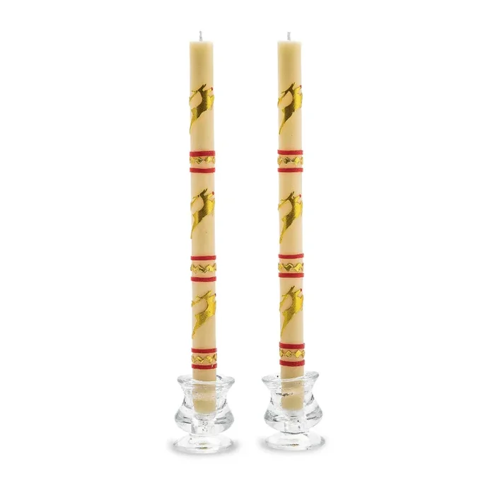 MacKenzie-Childs Reindeer Dinner Candles – Set of 2