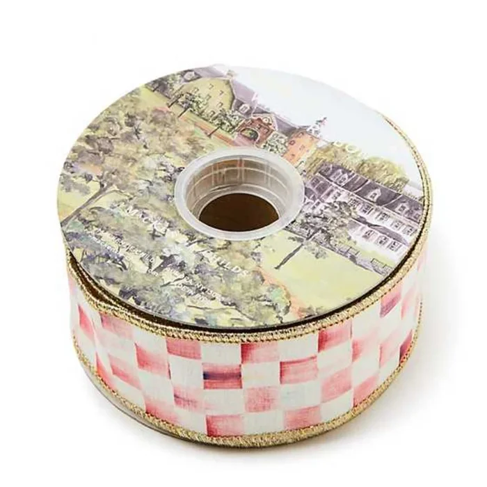 MacKenzie-Childs Rosy Check 2″ Ribbon
