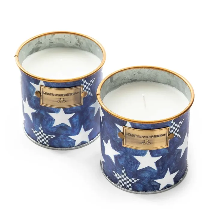 MacKenzie-Childs Royal Star Small Citronella Candles – Set of 2