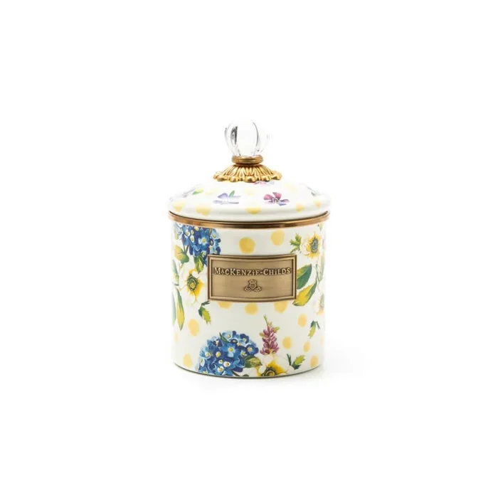 MacKenzie-Childs Wildflowers Enamel Canister – Small