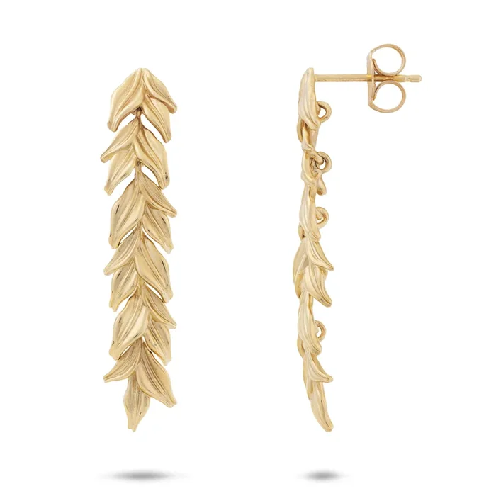 Maile Earrings in Gold – 38mm