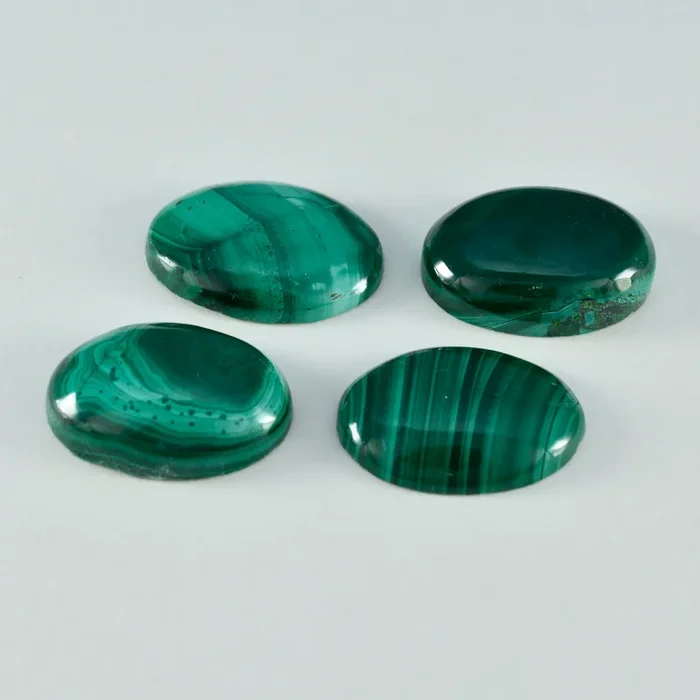 Malachite 1PC Small 6×9 MM Oval Cabochon Green Shine semi Precious Precious Gemstone