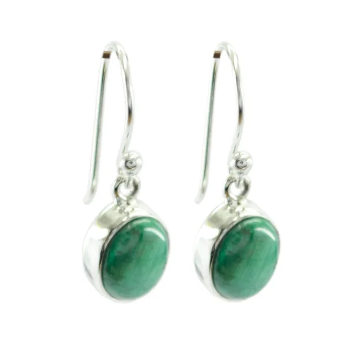 Malachite Australian Leah multiple Dangle Green 925 Sterling Silver Earring