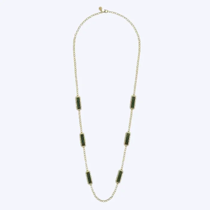 Malachite Station Necklace