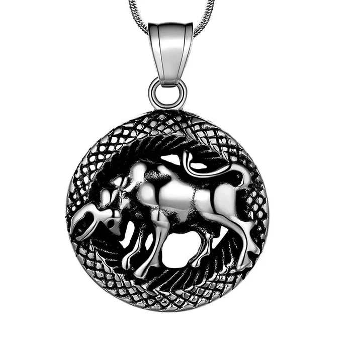 Männer Sternzeichen Stier Halskette Anhänger Sternzeichen Konstellation Schmuck Frauen Jungen Mädchen Geburtstagsgeschenk