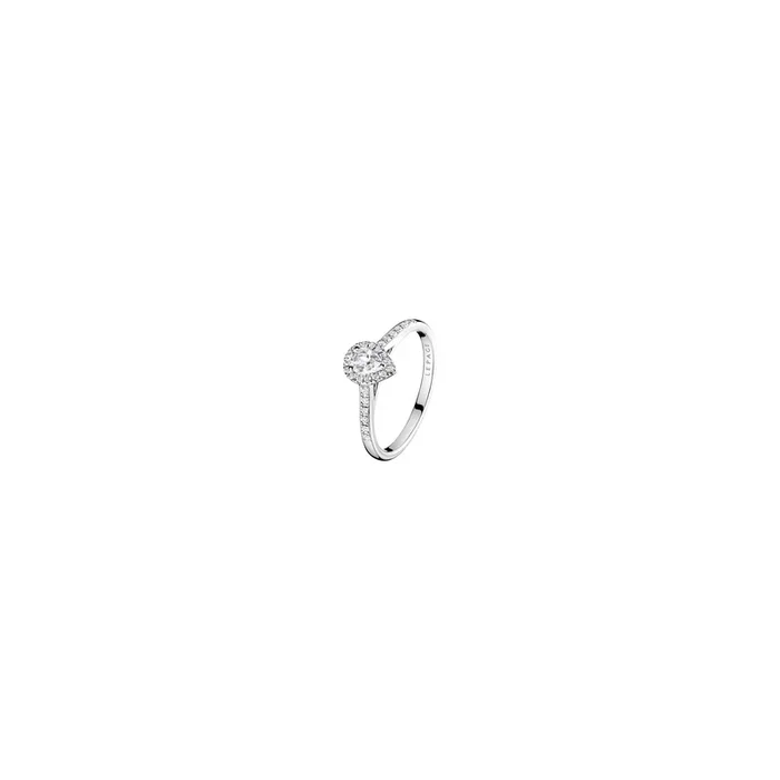 Marcel engagement ring white gold with pear cut diamondS | LEPAGE