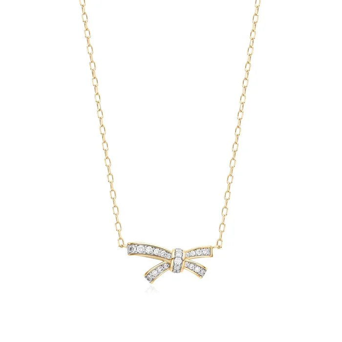 MARISTELA | Lab Grown Diamond Bow Necklace