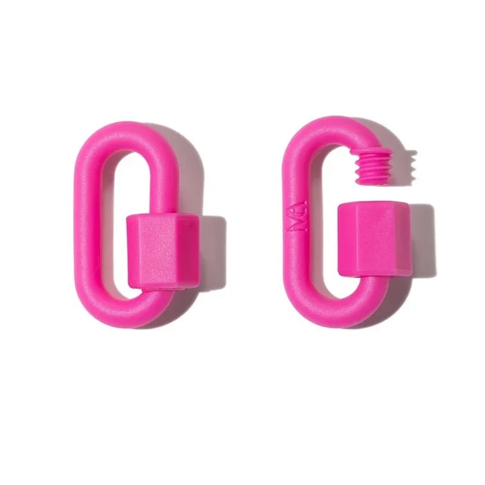Marla Aaron Flamingo Pink Rubber Chubby Medium Lock