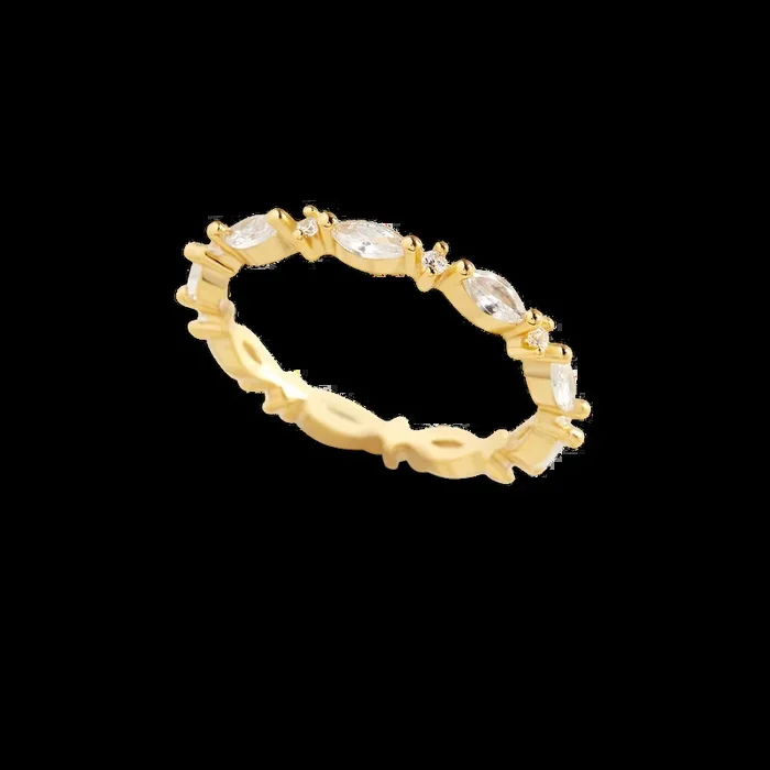Marquis Gemstone Stacking Ring