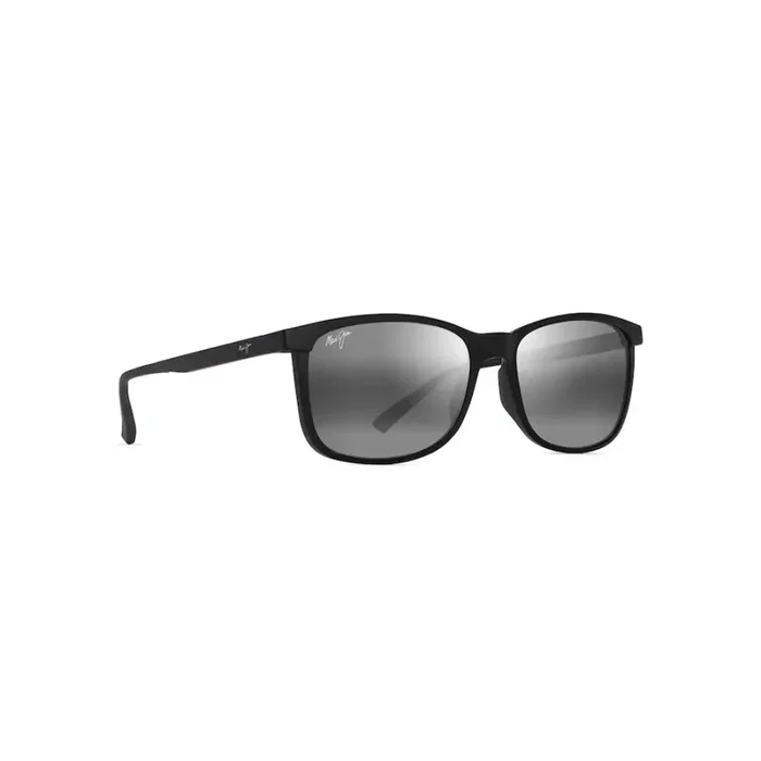 Maui Jim HULILI Polarized Rectangular Sunglasses – Matte Black