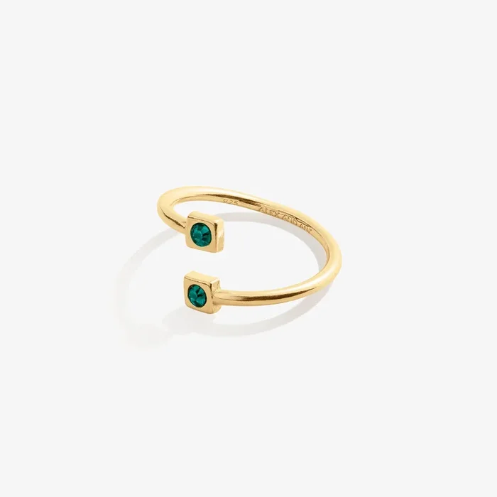 May Birthstone Emerald Ring Wrap