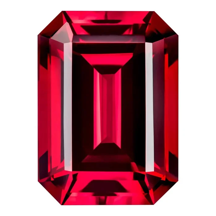 MD Fixed Emerald Cut Earrings 1.3ct x 2 (7x5mm) – Ruby