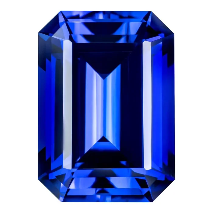 MD Fixed Emerald Cut Side Stones 1.3ct x 2 (7x5mm) – Blue Sapphire
