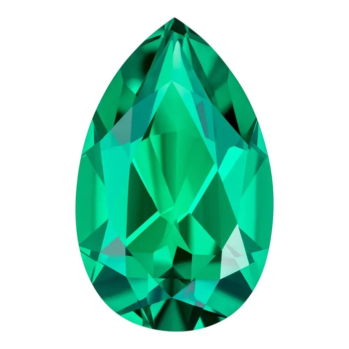 MD Fixed Pear Cut Pendant 0.37ct (6x4mm) – Emerald
