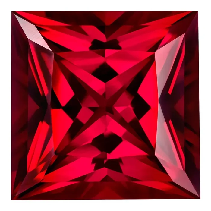 MD Fixed Princess Cut Earrings 0.9ct x 2 (5mm) – Ruby