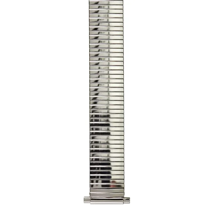 Men’s 16/21mm Stainless Steel Flex Watch Band – Silver Tone