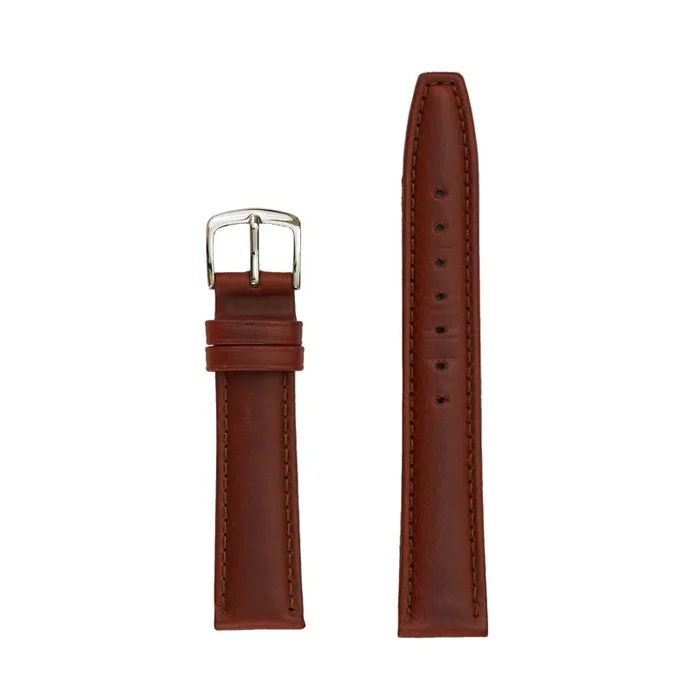 Men’s Genuine Oil-Tanned Leather Watch Band – Chestnut