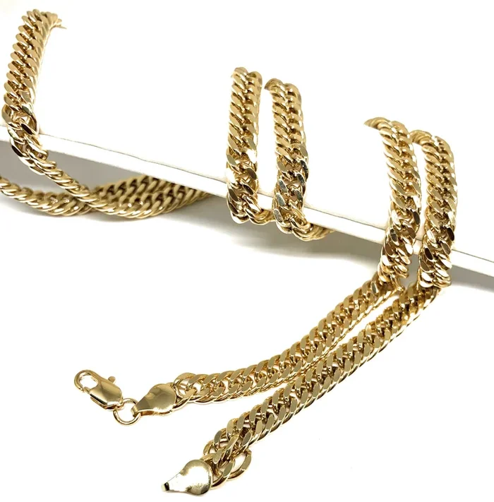 Men’s Large Hip Hop 30 Inch Cuban Link Chain Gold Plated 6mm Width