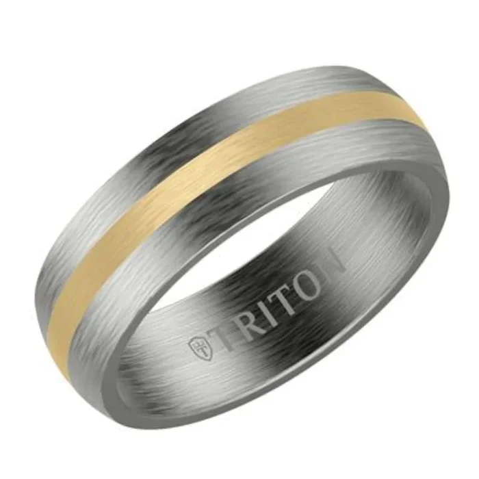 Men’s Tantalum and Gold Wedding Band