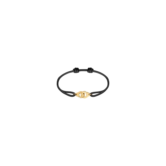 Menottes dinh van R10 bracelet in yellow gold on cord 341102 – Lepage