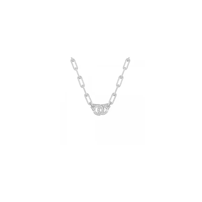 Menottes dinh van R15 necklace white gold and diamonds – Lepage