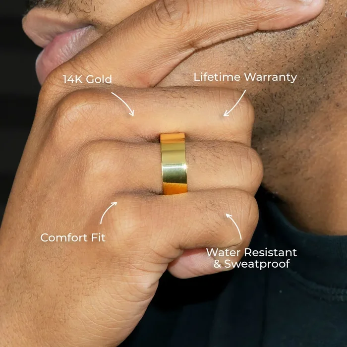 Mens Jewelry – Wedding Band Gold Ring | 7.7 Grams