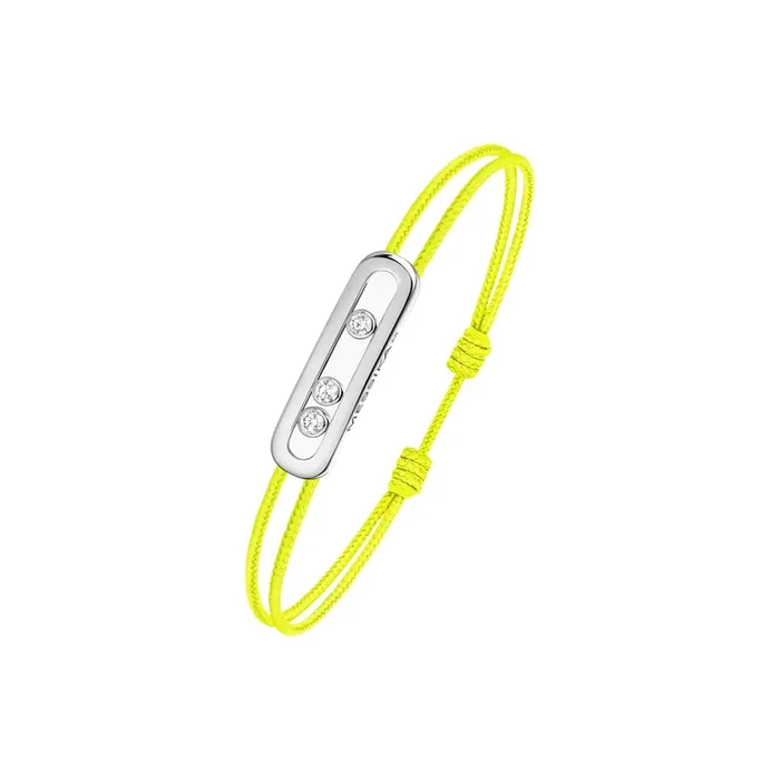 Messika Care(s) women’s bracelet Yellow cord in white gold and diamonds – Lepage