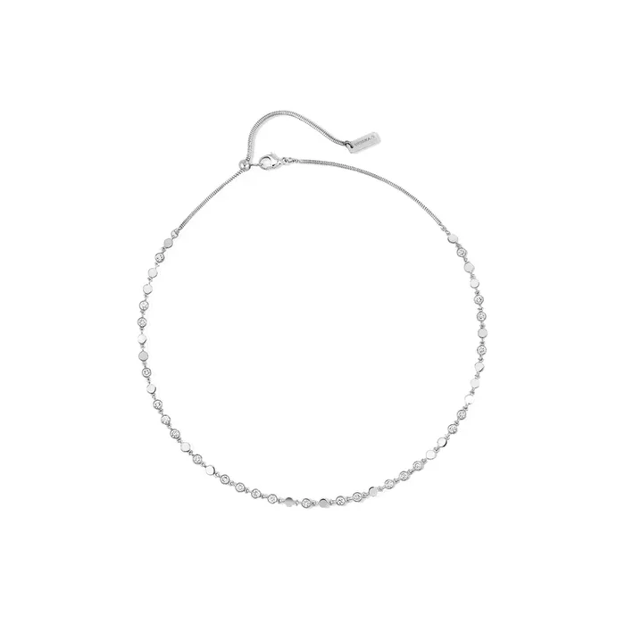 Messika D-Vibes small necklace in white gold and diamonds – Lepage
