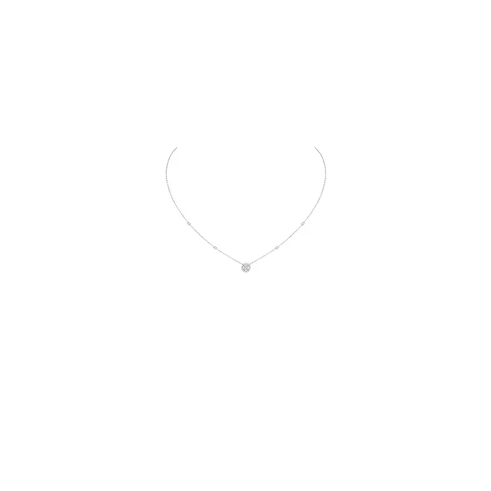 Messika Joy white gold and round diamond necklace 0.25 carat 4281G – Lepage