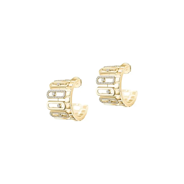 Messika Move Iconica earrings in yellow gold and diamonds – Lepage