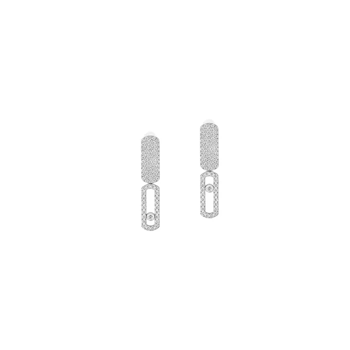 Messika Move Imperial GM earrings in white gold and diamonds – Lepage