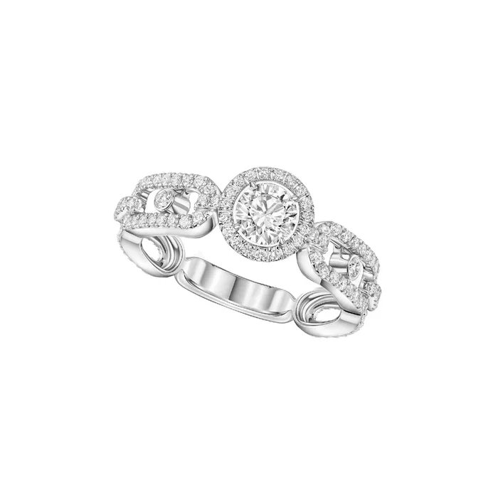 Messika Move Link solitaire in white gold and diamonds 0.30 ct | Lepage