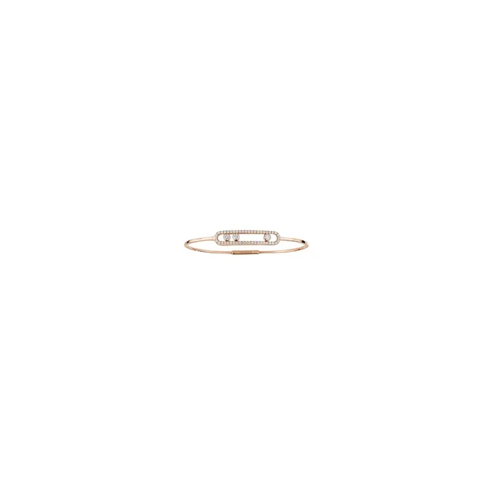 Messika Move Paved bangle in rose gold and diamonds